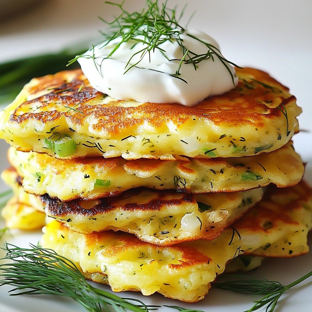 Savory Pancakes with Green Onion and Dill Delight