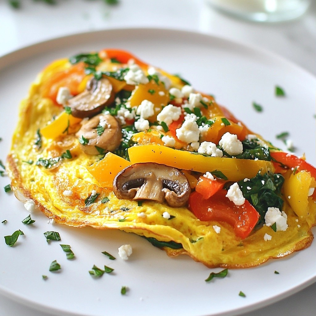Quick Breakfast Veggie Omelette Simple and Tasty Meal