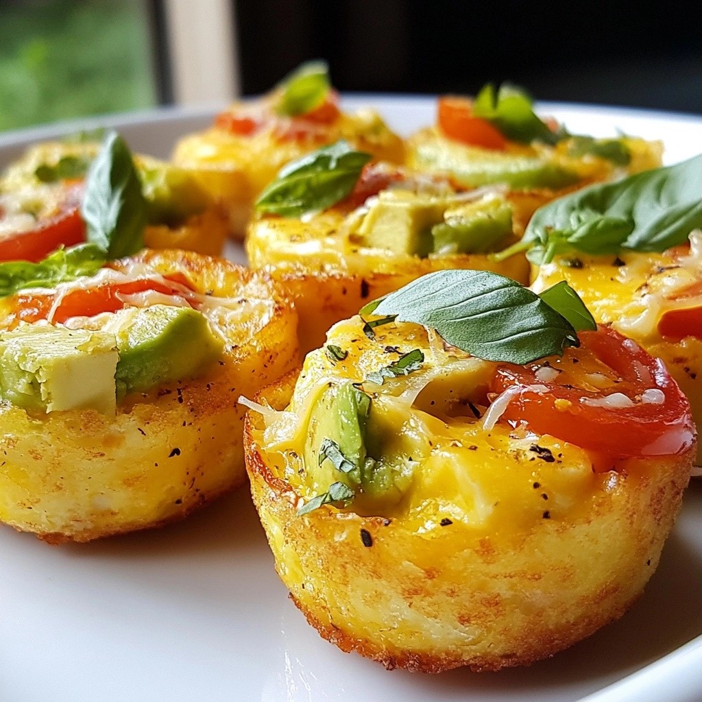 Brunch Avocado and Tomato Egg Bites Simple Recipe