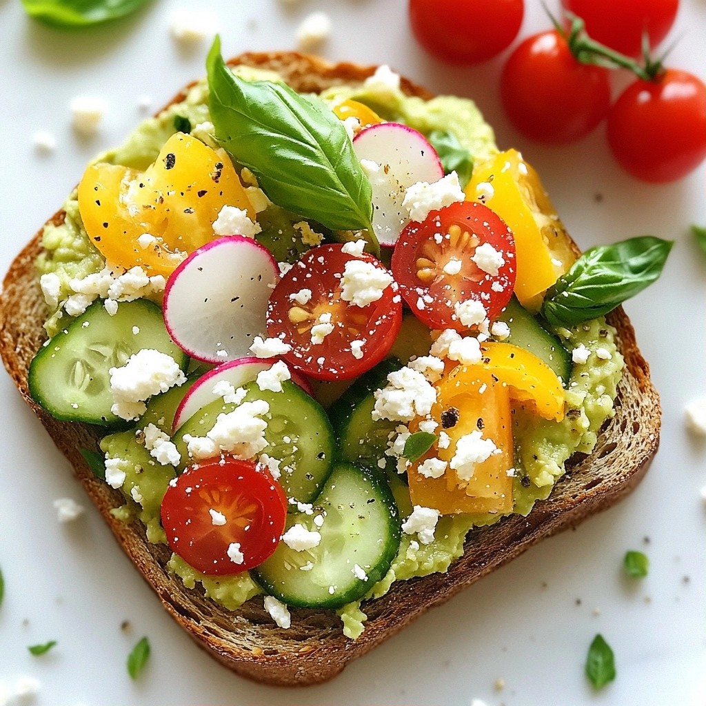 Quick Breakfast Veggie and Avocado Toast Delight