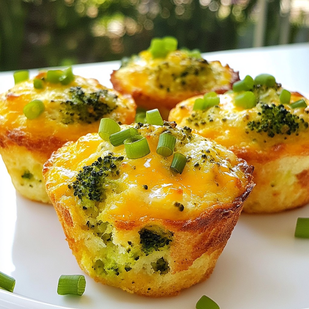 Make-ahead Breakfast Broccoli Cheddar Muffins Simple