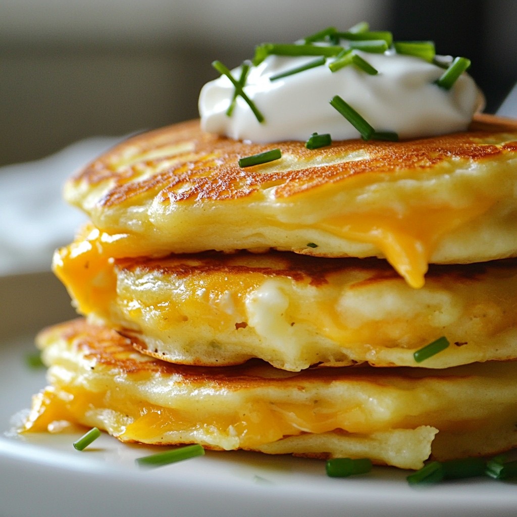 Savory Pancakes Cheddar and Chive Flavor Boost