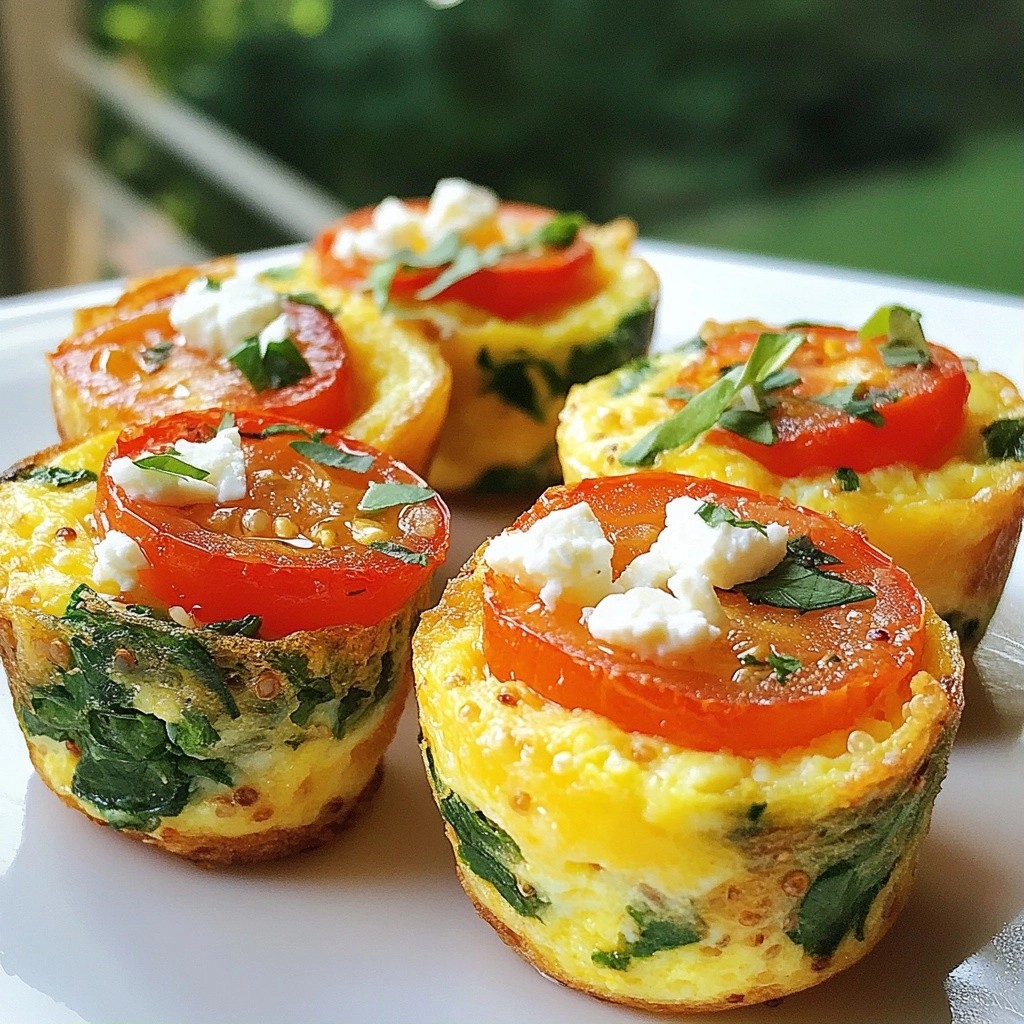 Make-ahead Breakfast Quinoa and Veggie Egg Bites Delight