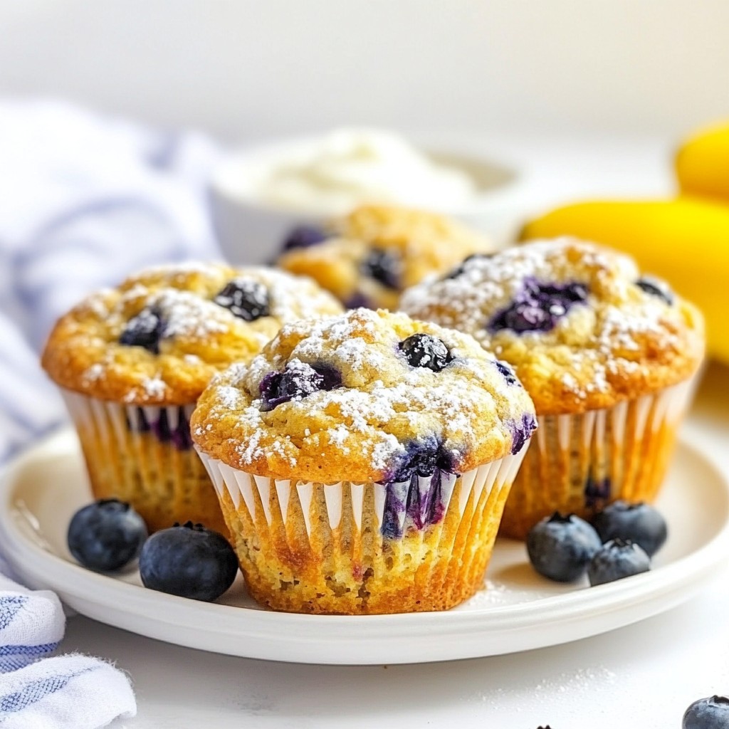 Fluffy Breakfast Blueberry Oatmeal Muffins Recipe