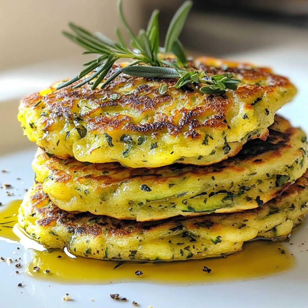 Savory Pancakes with Herb and Zucchini Delightful Dish