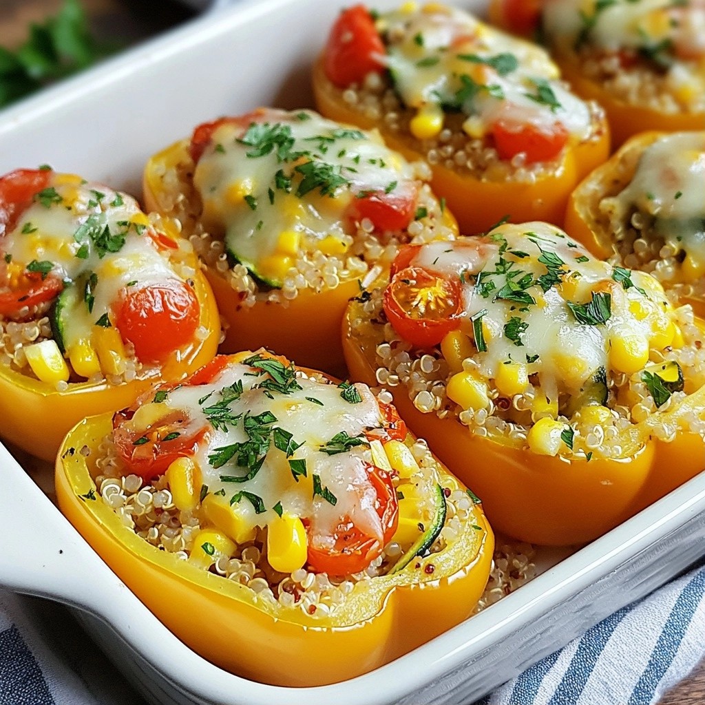 Quick Breakfast Veggie-Stuffed Bell Pepper Boats Recipe