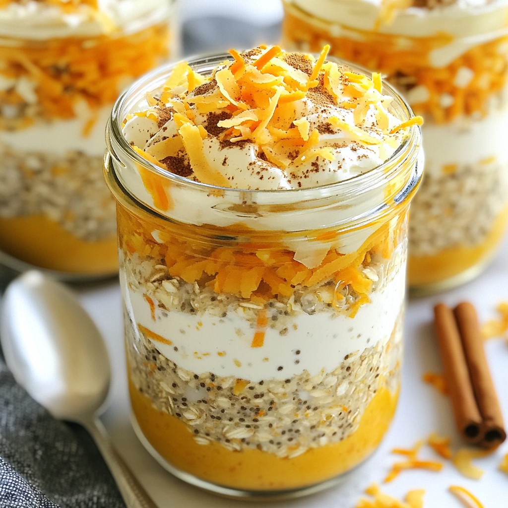 Make-ahead Breakfast Carrot Cake Overnight Oats Recipe