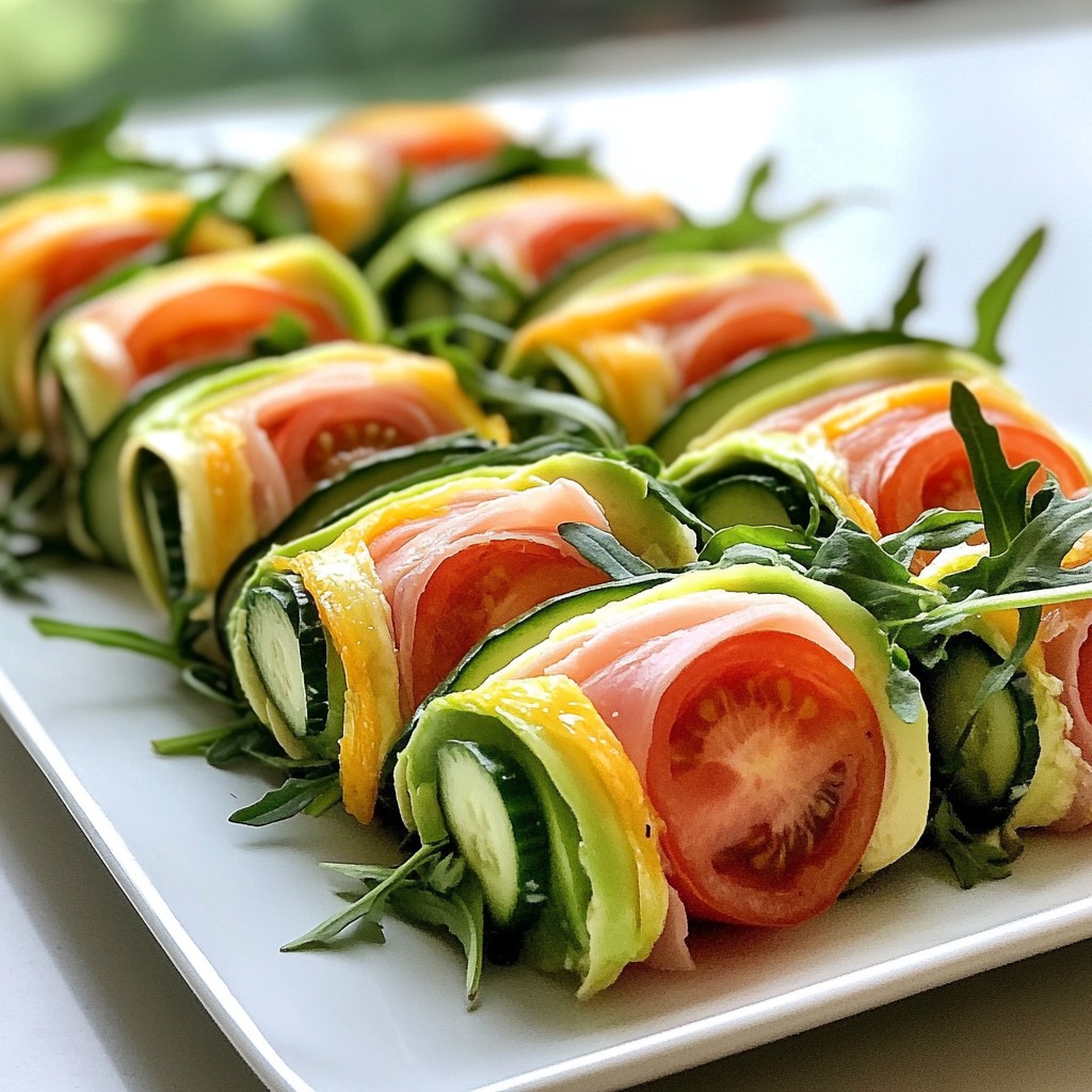 Quick Breakfast Avocado and Turkey Ham Roll-Ups Recipe