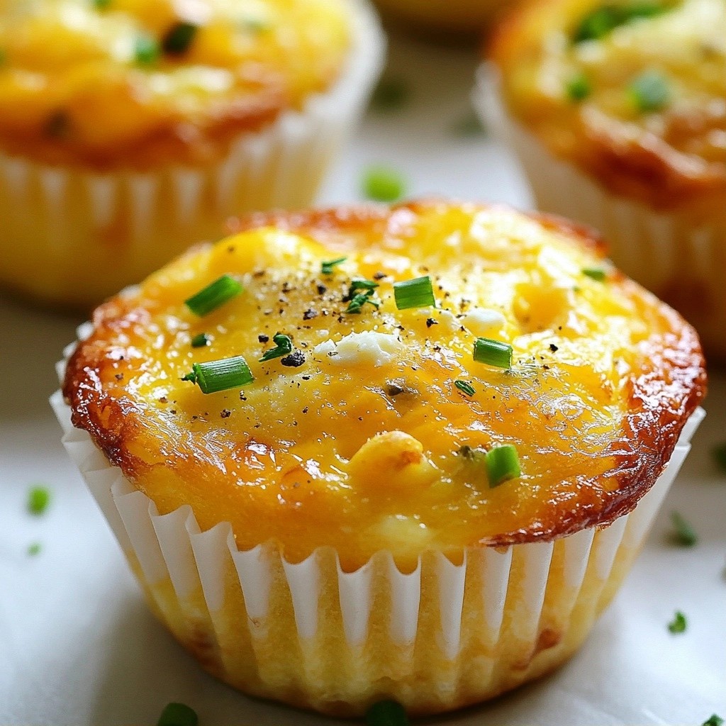 Brunch Zucchini and Cheese Egg Muffins Easy Recipe