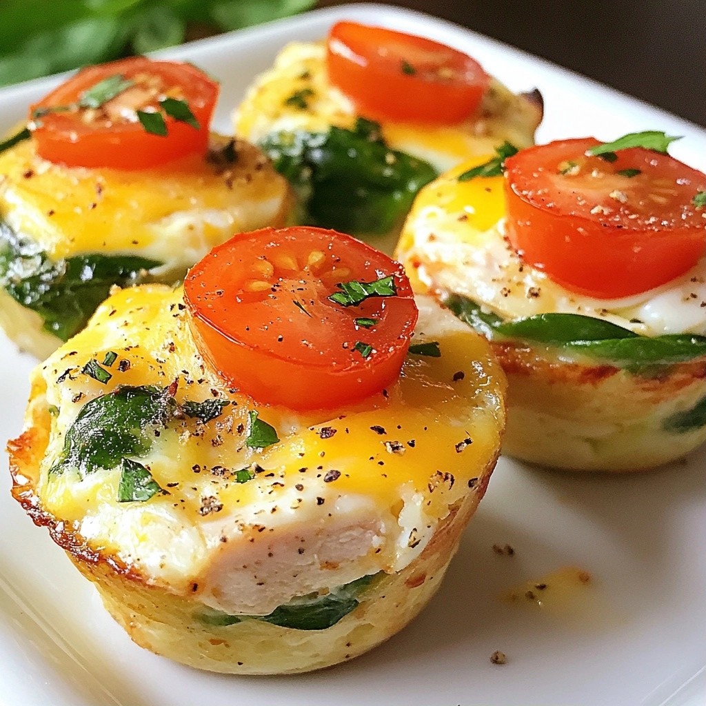 Protein Breakfast Turkey and Spinach Egg Cups Recipe