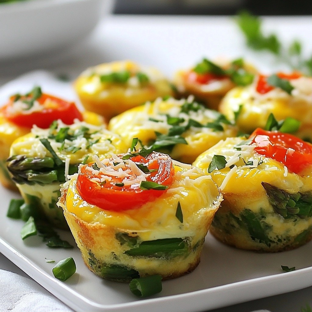 Brunch Herb and Asparagus Egg Muffins Delight