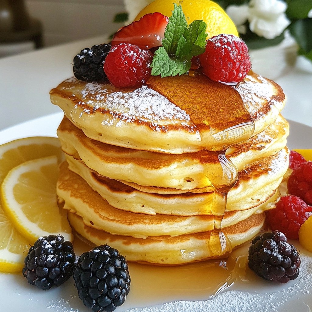 Pancakes Ricotta and Lemon Zest Delightful Treat
