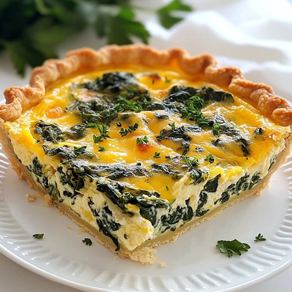 Brunch Spinach and Cheese Quiche Delightful Recipe