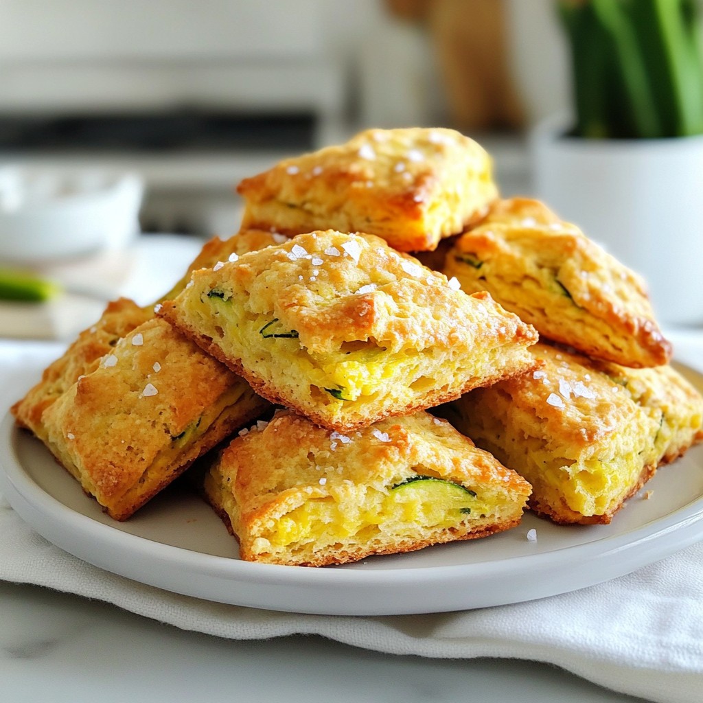 Make-ahead Breakfast Zucchini and Cheese Scones Recipe