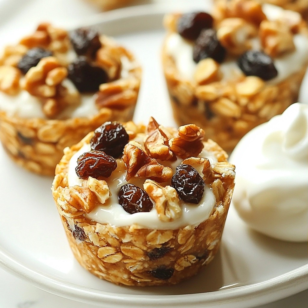 Make-ahead Breakfast Oatmeal and Raisin Cups Recipe
