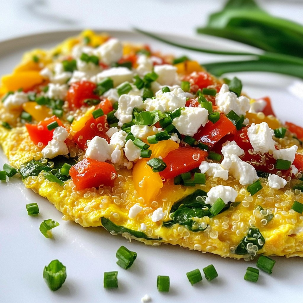 Protein Breakfast Veggie and Quinoa Omelette Recipe
