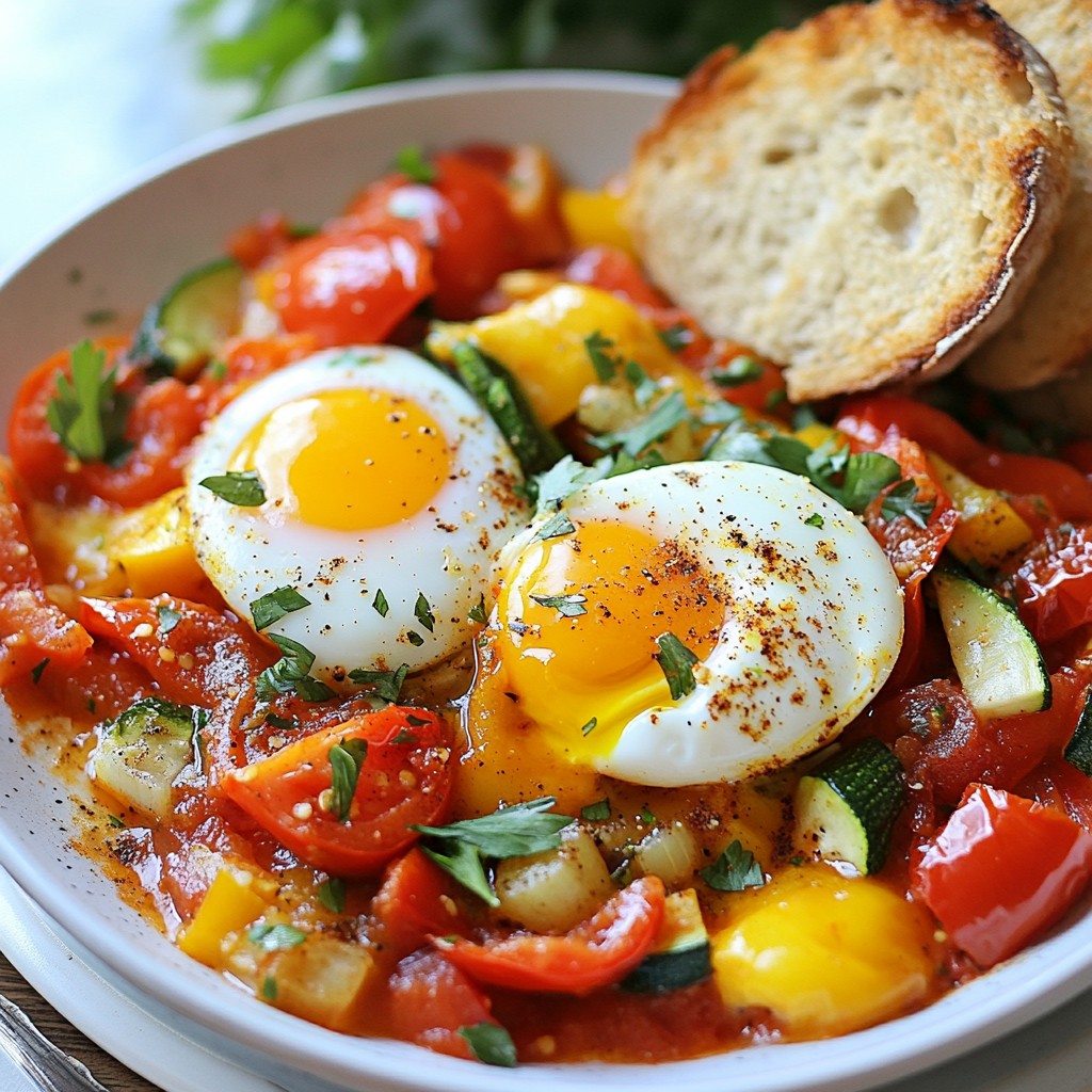 Smoky Brunch Roasted Vegetable Shakshuka Delight