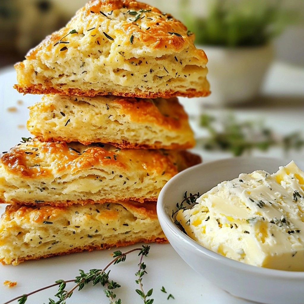 Make-ahead Savory Herb Scones with Cheese Delight
