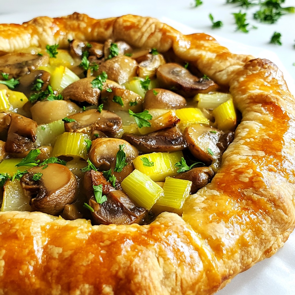 Brunch Creamy Mushroom and Leek Galettes Delight