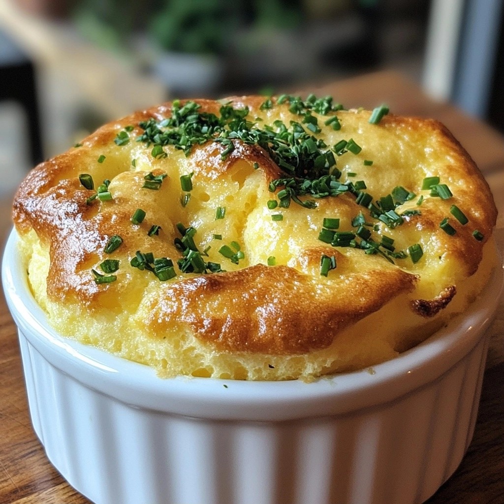 Brunch Herb and Cheese Egg Soufflé Recipe Delight