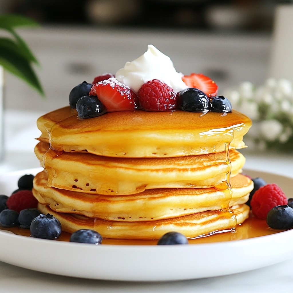 Sweet Pancakes Vanilla Bean Berry Delight Recipe