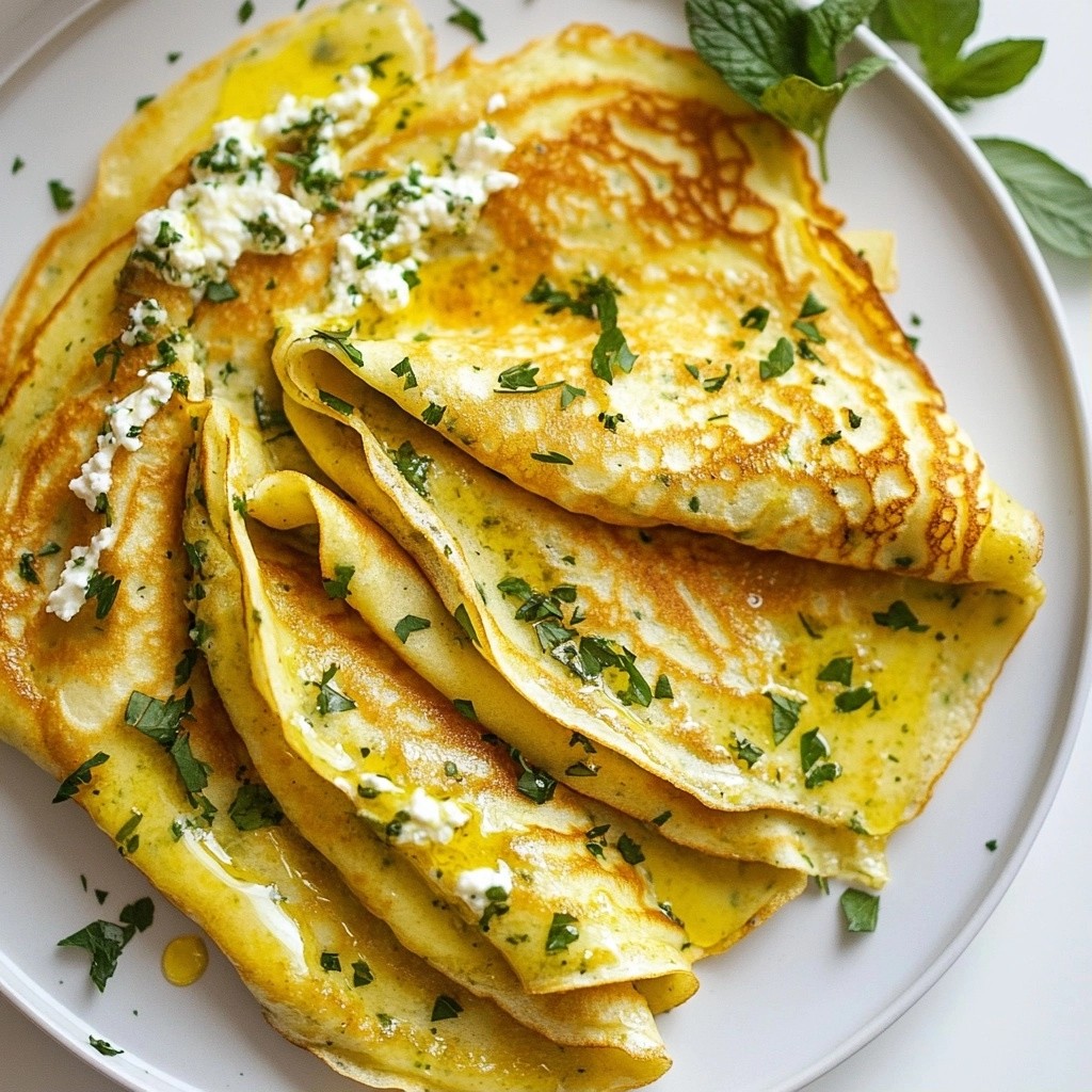 Brunch Herb and Ricotta Stuffed Crepes Delight
