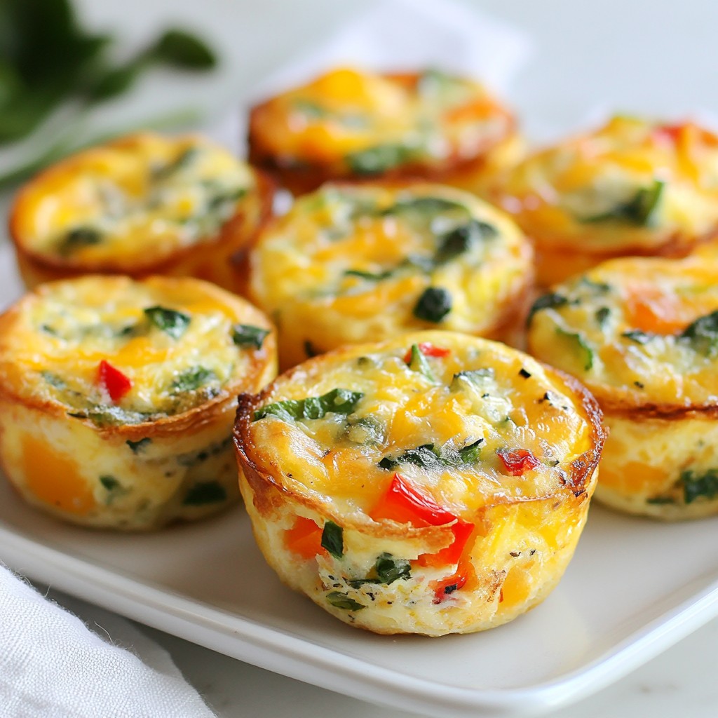 Make-ahead breakfast Veggie Quiche Cups Recipe