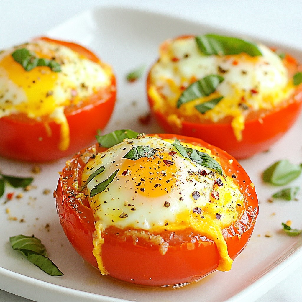 Brunch Baked Tomato and Basil Egg Cups Delight