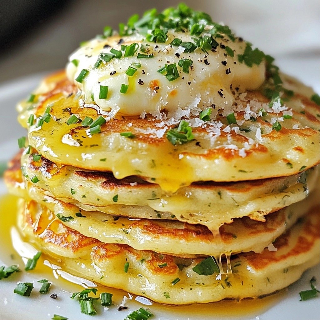 Savory Pancakes with Herb and Cheese Medley Delight