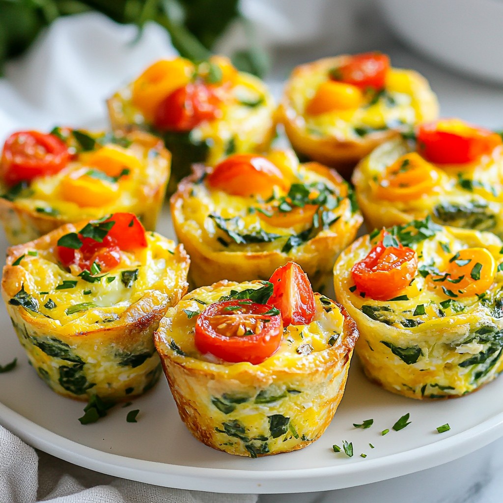 Make-ahead Breakfast Veggie Quiche Cups Recipe
