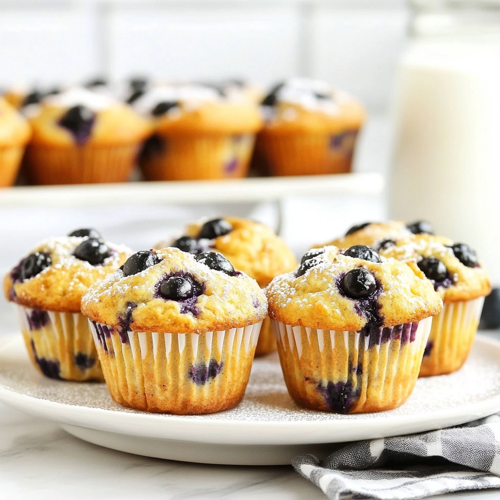 Fluffy Breakfast Blueberry Oatmeal Muffins Recipe