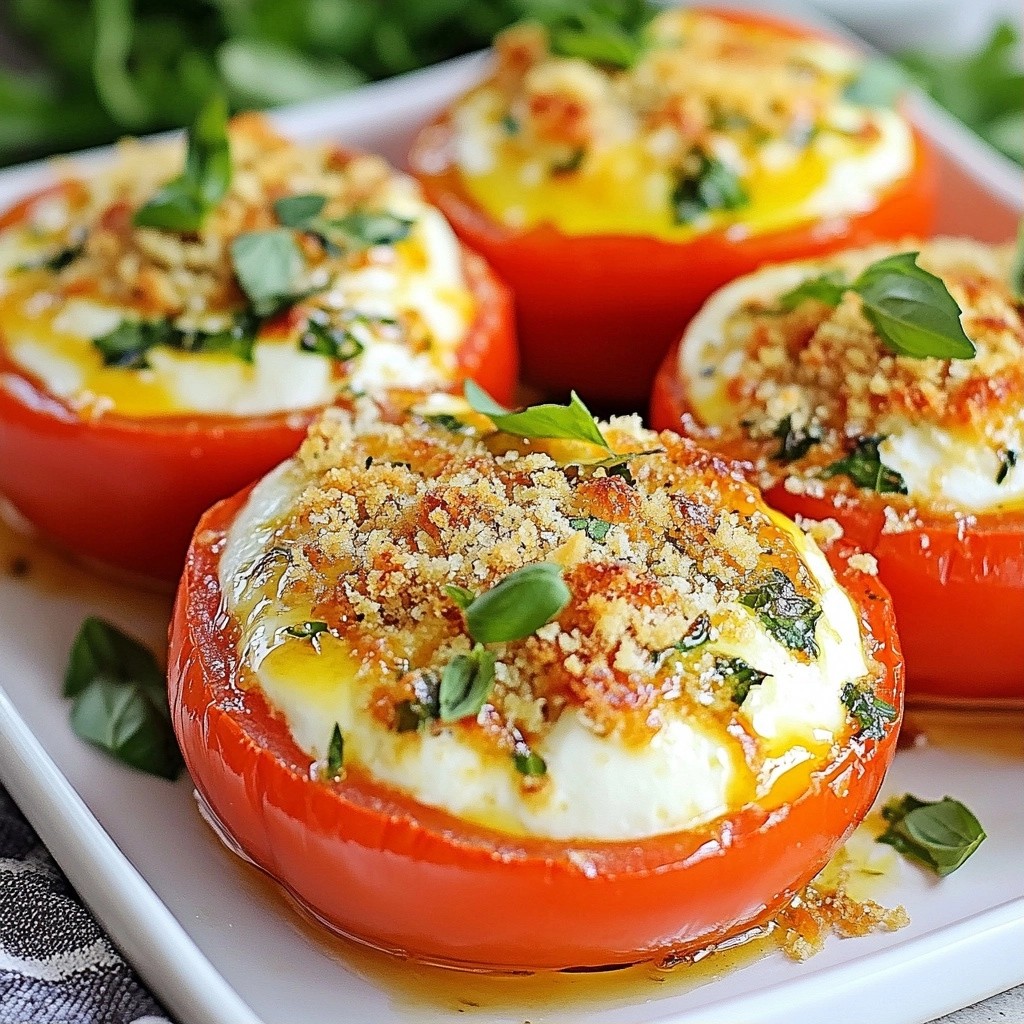 Brunch Cheesy Herb Stuffed Tomatoes Savory Delight