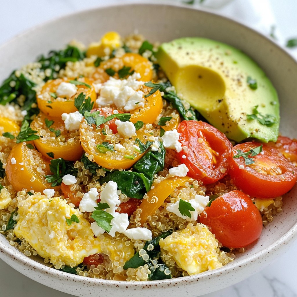 Quick Breakfast Quinoa and Veggie Scramble Recipe