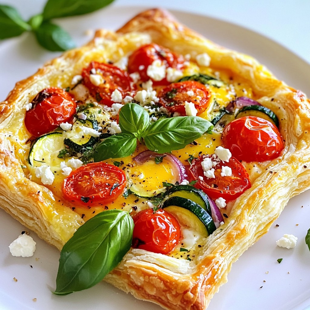 Brunch Roasted Vegetable and Egg Tart Delight