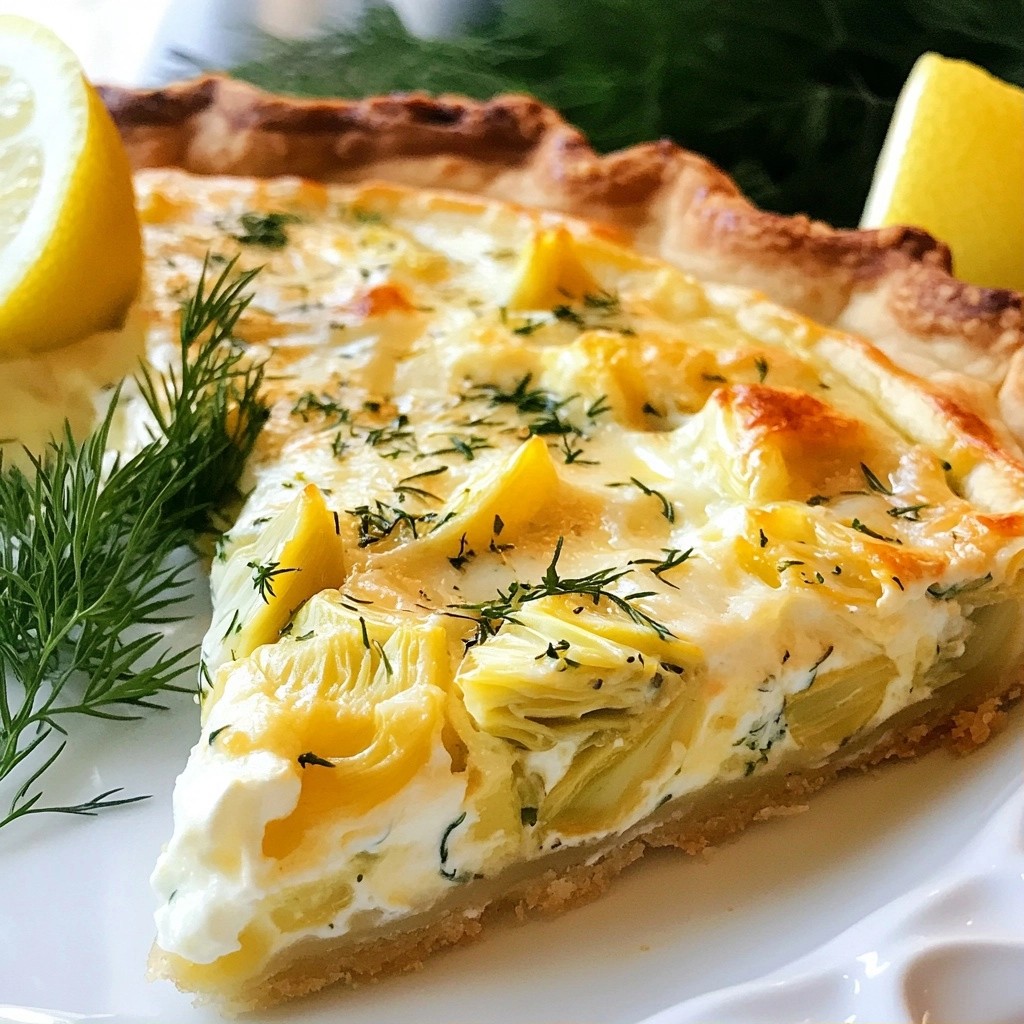 Brunch Creamy Artichoke and Herb Tart Delight